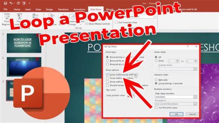 How to loop a powerpoint presentation