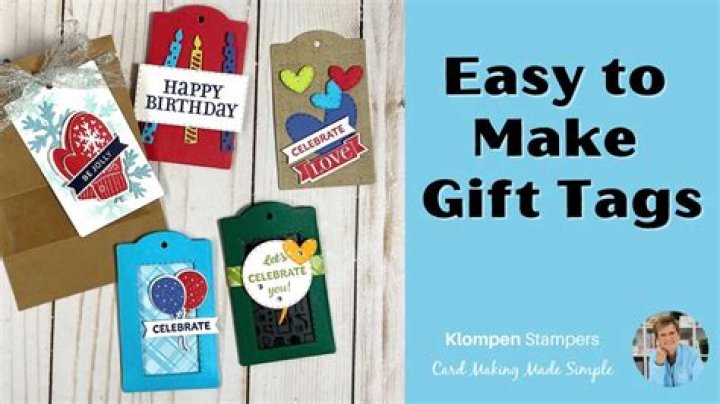 How to make gift tags