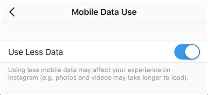 How to make instagram use less data