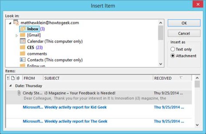 How to manage attachments in outlook 2013
