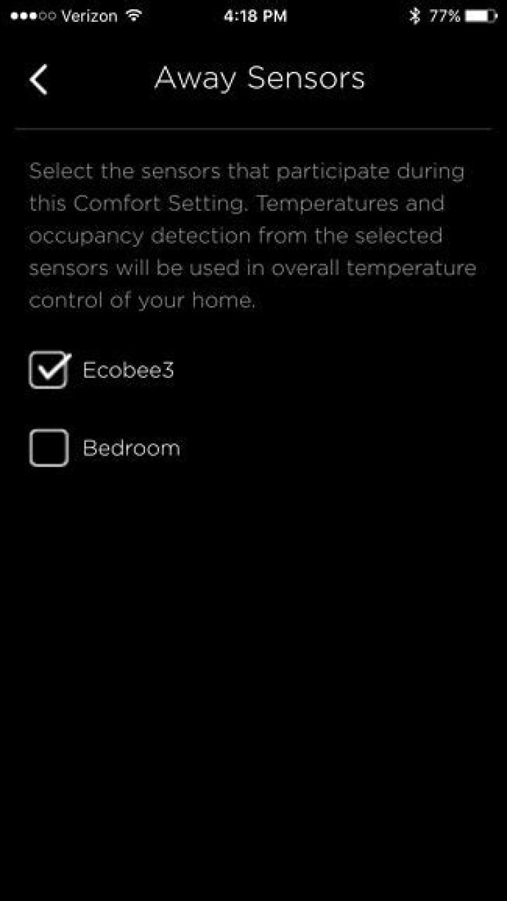 How to Manually Select Which Ecobee Sensor to Use