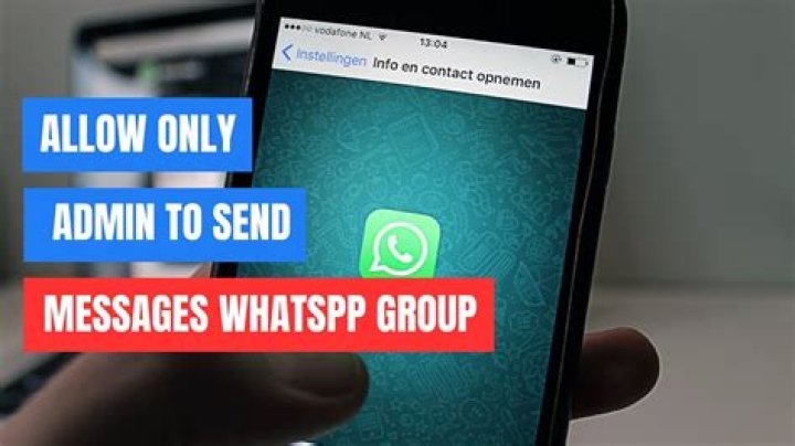 How to Only Allow Admins to Send a Message in a WhatsApp Group