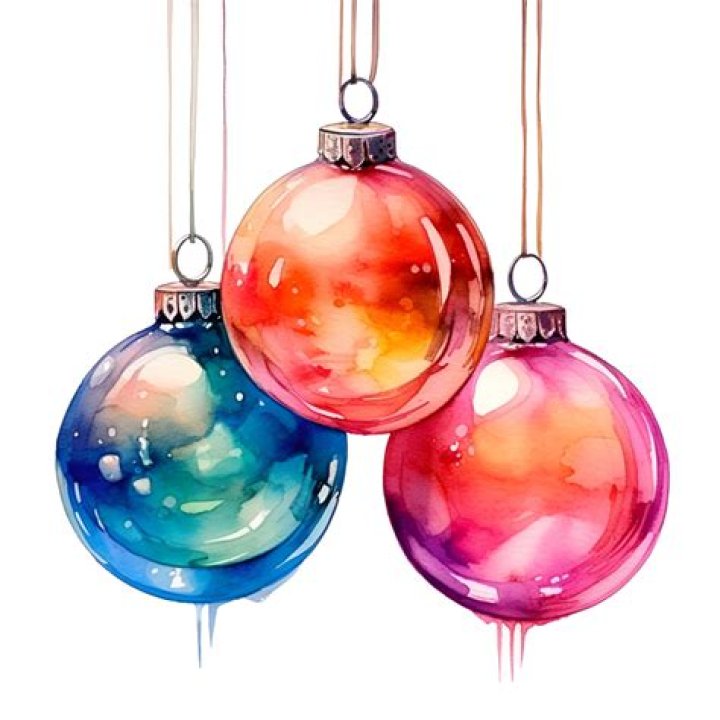 How to paint a holiday watercolor of a glass ornament