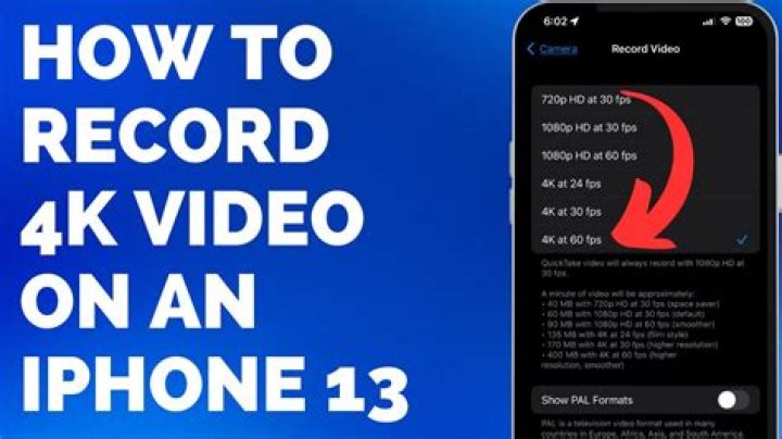 How to record 4k video on the iphone