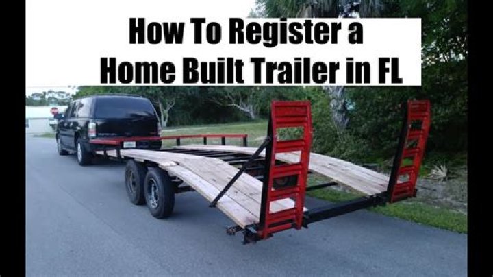 How to register a homemade trailer