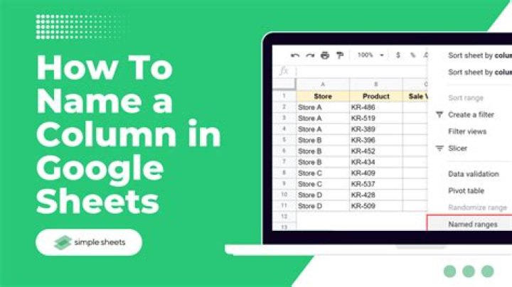 How to Rename Columns or Rows in Google Sheets