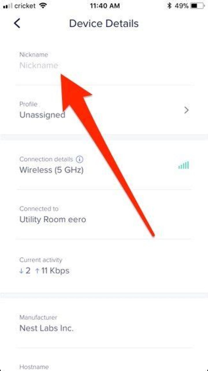 How to rename devices on your network in the eero app