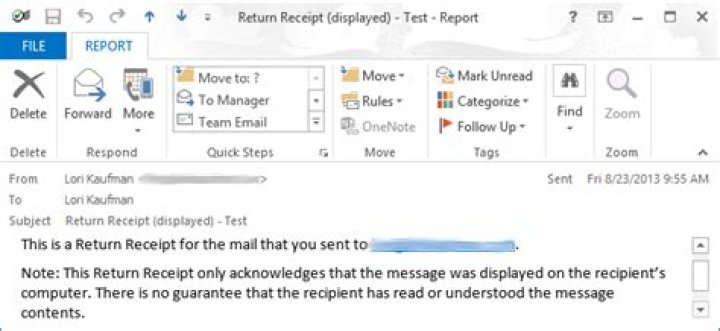 How to request a delivery/read receipt in outlook 2013