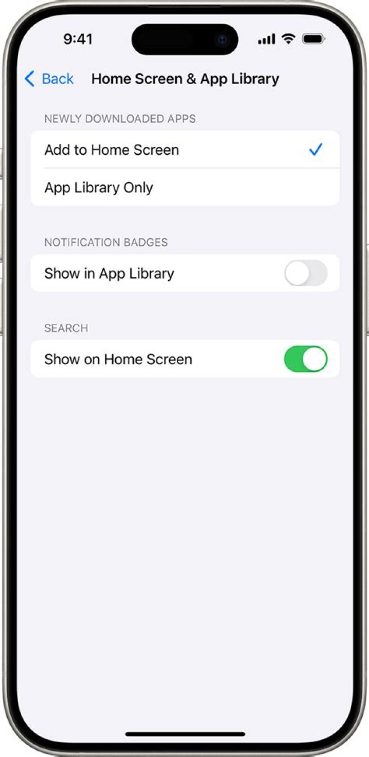 How to send new apps directly to the app library on iphone