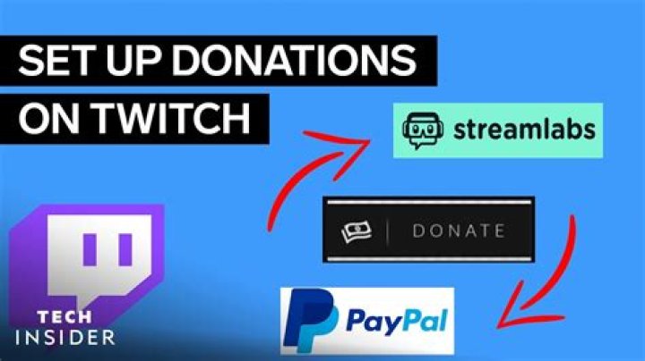 How to set up donations on twitch