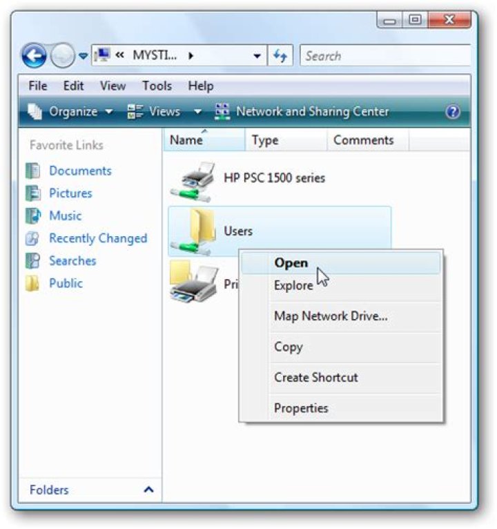 How to share files and printers between windows 7 and vista