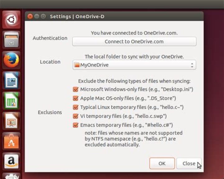 How to sync files with your onedrive account on ubuntu 14.04