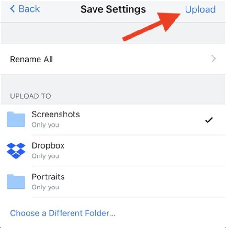 How to upload multiple files to dropbox at once using an iphone or ipad