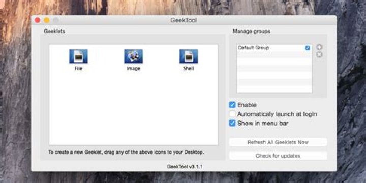 How to use geektool to customize your mac’s desktop