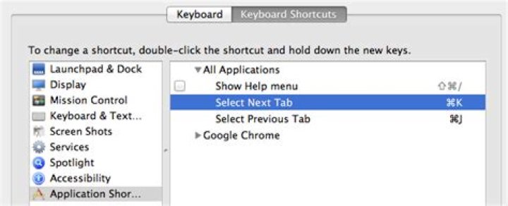 How to use vim-style keyboard shortcuts for os x tab navigation