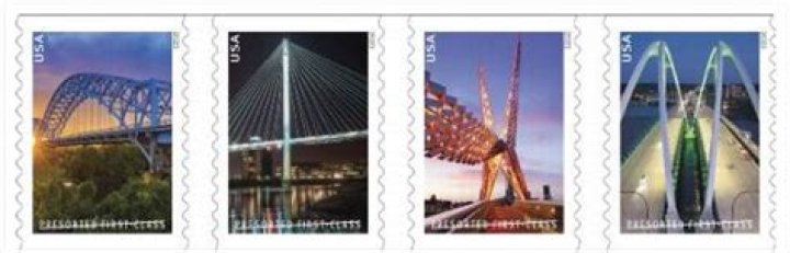 I-74 bridge honored in new stamp series