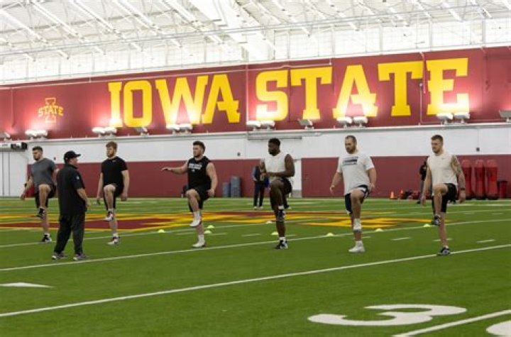 Iowa State Football shows their excitement during 2016 Media Day in Ames