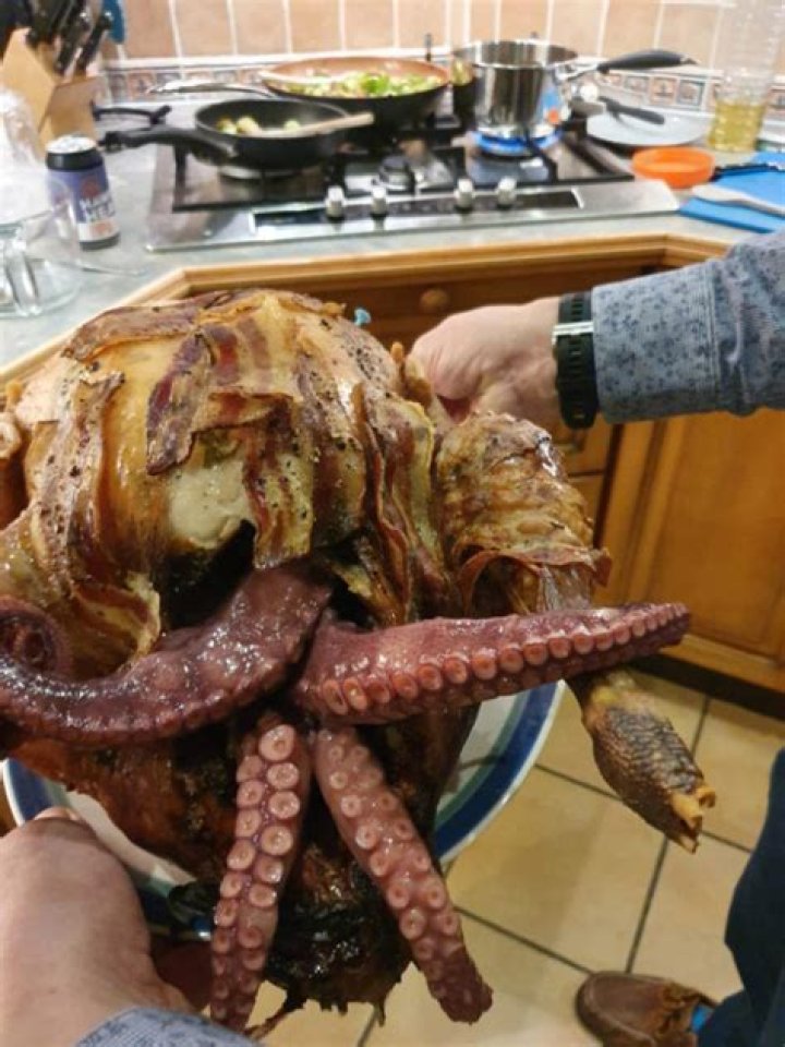 It’s a Turkey Stuffed With Octopus That People Actually Make