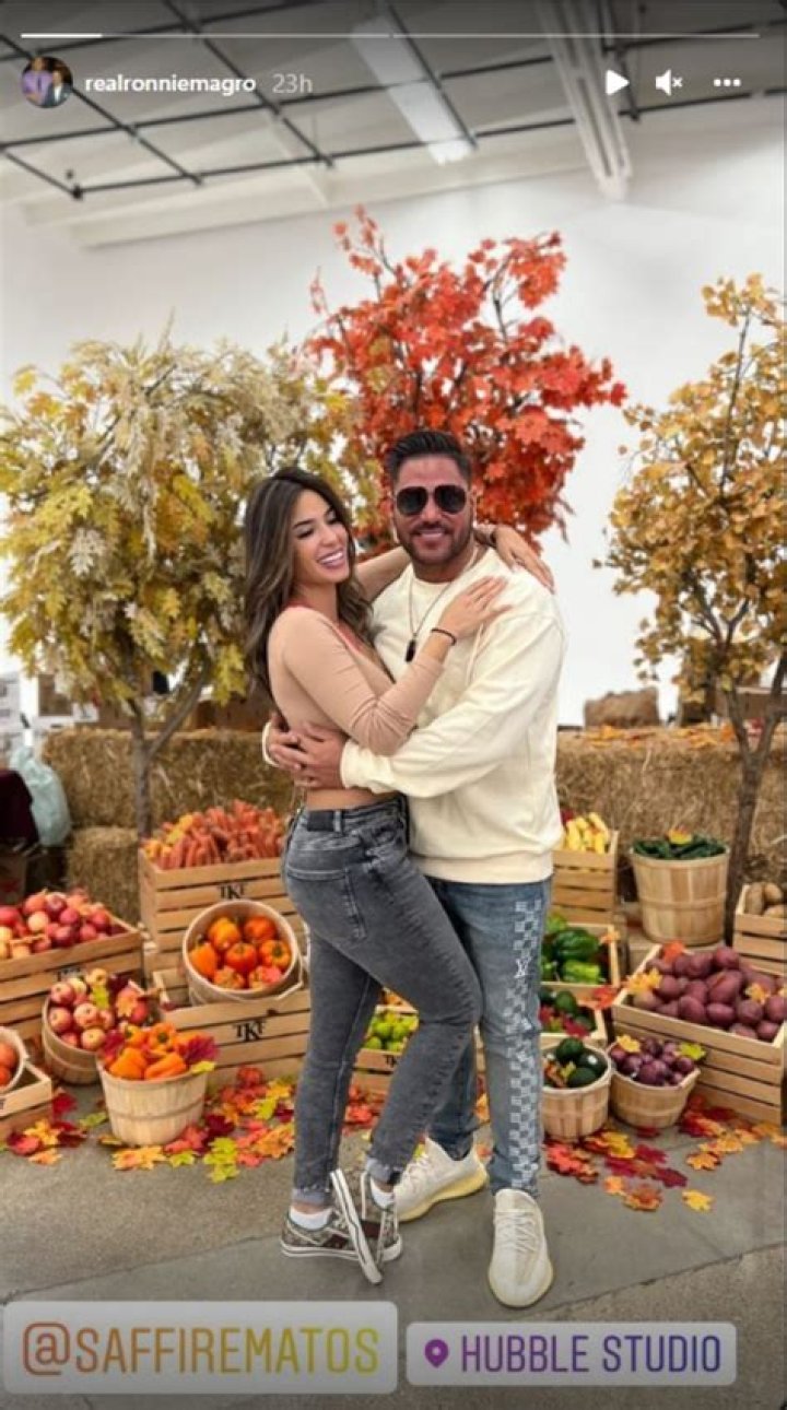 Jersey Shore: Saffire Matos is back with Ronnie-Ortiz Magro as the couple poses happily together