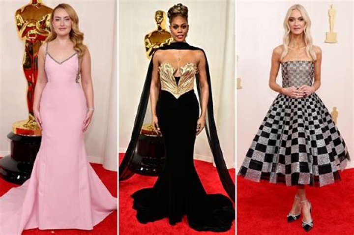 Jessica Chastain kicks off the Oscar’s red carpet in a gorgeous gold and purple Gucci dress