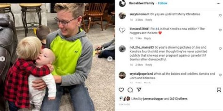 Kendra Caldwell and Joseph Duggar’s fourth child: Christina Caldwell shares new photos