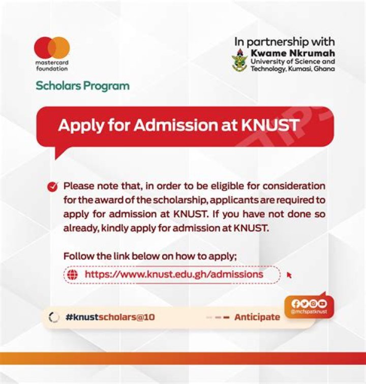 KNUST Admission Forms 2022/2023 – Buy & Apply