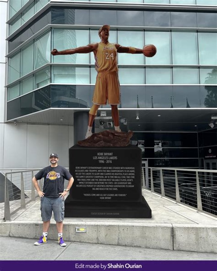 Kobe Bryant statue outside Los Angeles arena is full of typos