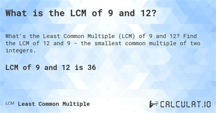 lcm of 9 and 15 – تريندات 2024