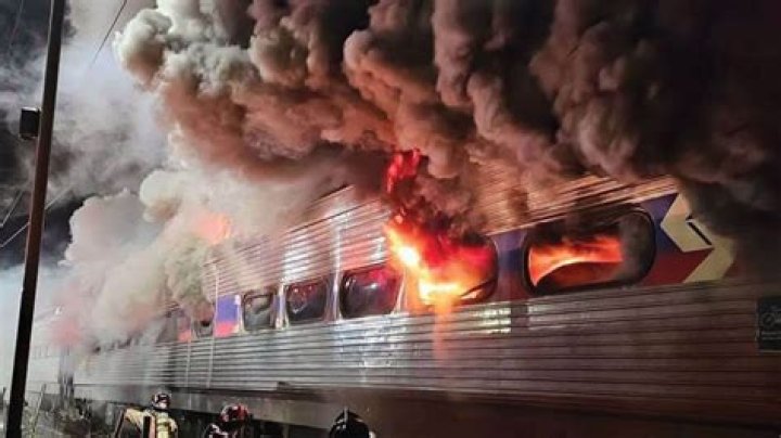 Leeds station fire: Train goes up in flames & all lines blocked causing travel chaos - as passengers face huge delays