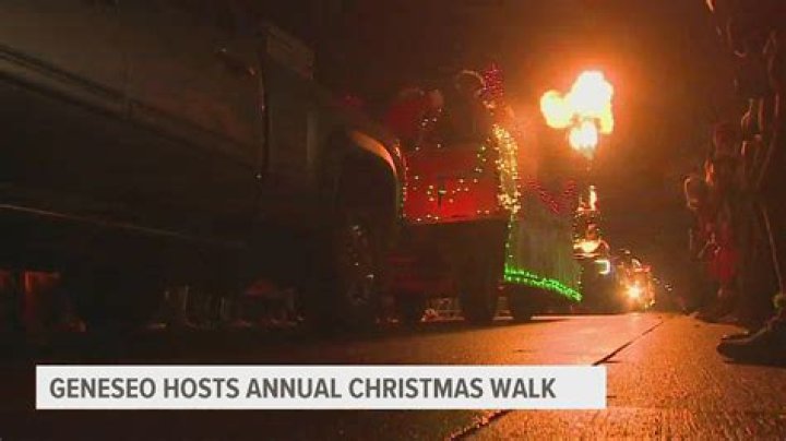 Light parade caps Christmas Victorian Walk in Geneseo