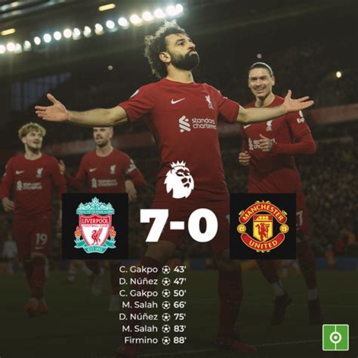 Liverpool's 7-0 Man Utd thrashing sees top four odds slashed as bookies predict they'll pip Spurs and Newcastle