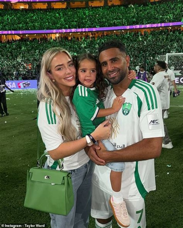Man City star Riyad Mahrez and Dawn Ward's daughter Taylor married in secret