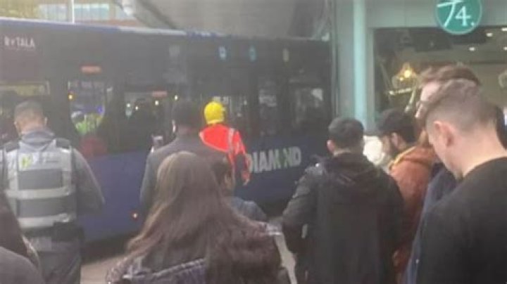 Manchester bus crash: 12 people hurt including one woman critical after coach smashes into Piccadilly Gardens building