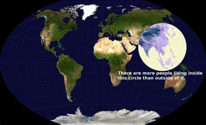 Map of the Week: More than half of humanity lives within this circle
