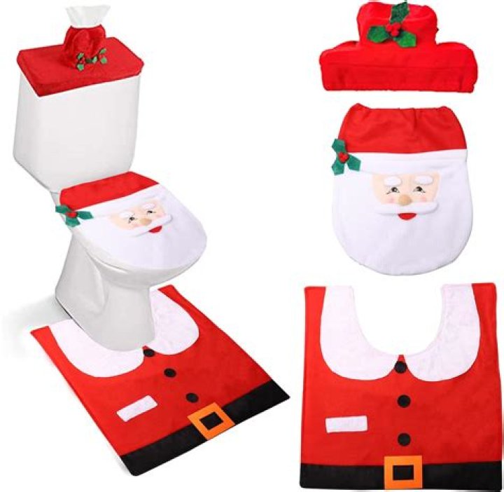 Matalan are selling a Santa TOILET SEAT COVER and matching mat for £8