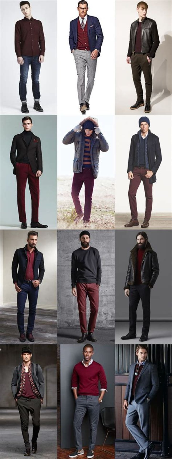 Men’s Fashion Guide: Ways To Wear Burgundy AW14