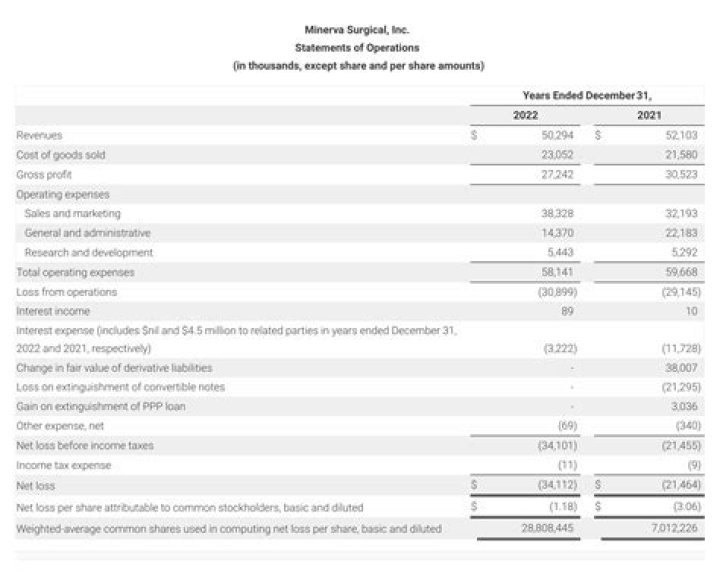 Minerva Surgical Reports First Quarter 2023 Financial Results