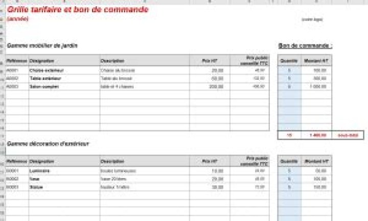 Modèle grille tarifaire Excel gratuit : l’exemple idéal