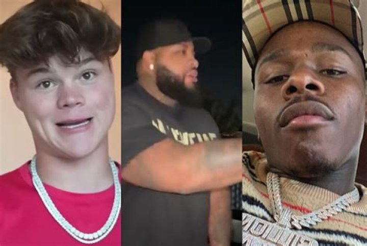 Moment rapper DaBaby's giant security guard KNOCKS OUT female fan who got too close