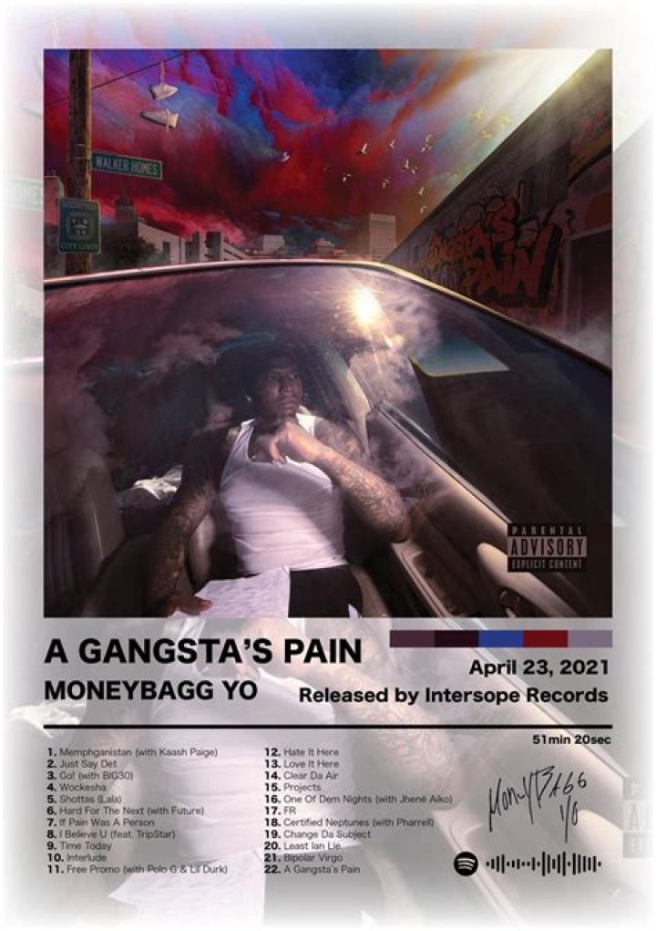 MoneyBagg Yo's A Gangsta's Pain Album Debuts at No. 1