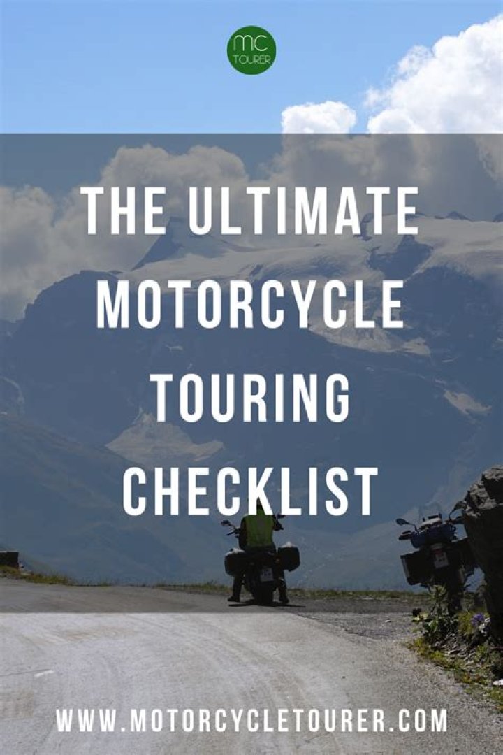 Motorcycle Checklist for Long-Distance Touring 
