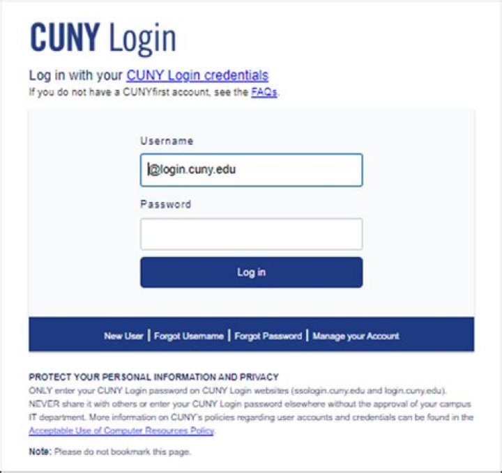New: CUNY Student Portal Login