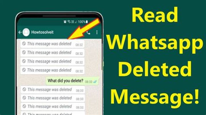 New: How To View Deleted WhatsApp Messages - 2024