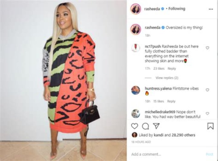 ‘Nope I Don’t Like’: Rasheeda Frost’s Fashion Post Spirals Out of Control After Folks Claim Her Dress Looks Like ‘Zebra Gum’