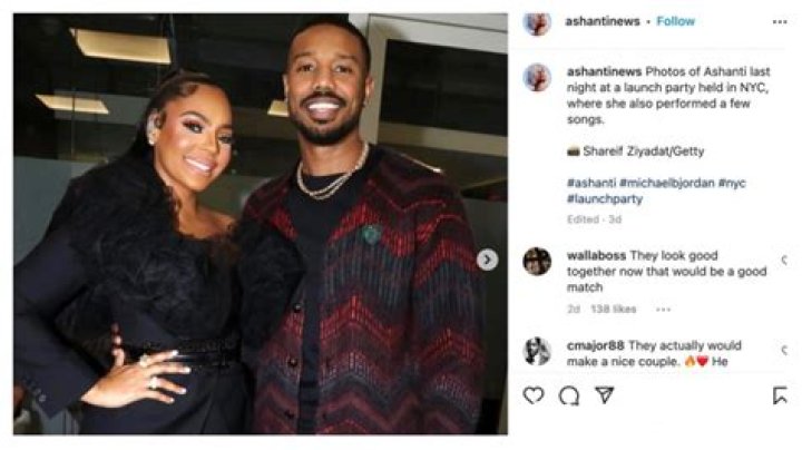 ‘Now That Would be a Good Match’: Fans Attempt to Play Matchmaker After Ashanti and Michael B. Jordan Pose Together In New Photo