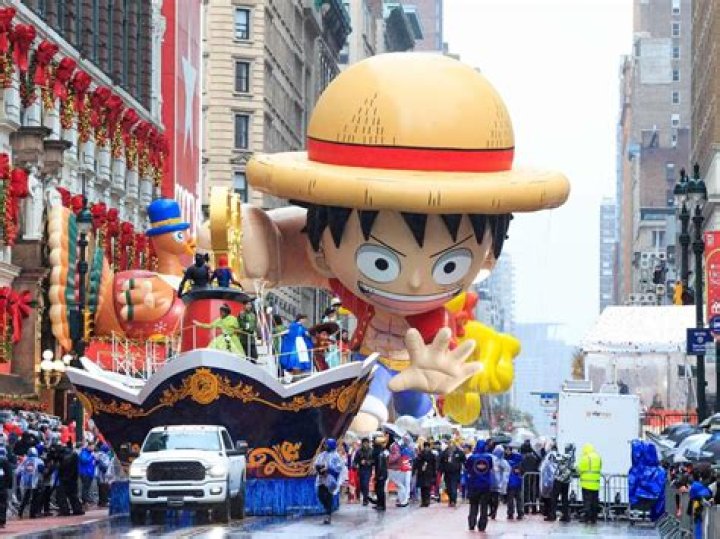 One Piece's Monkey D. Luffy Sets Sail Over Thanksgiving Day Parade