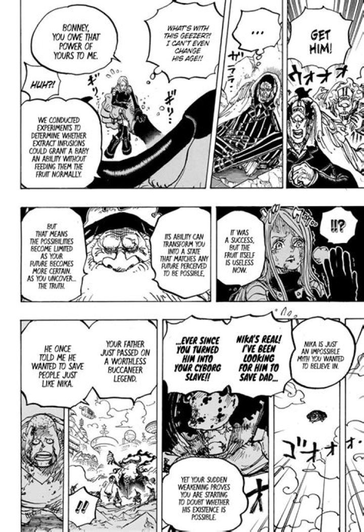 One Piece Chapter 1103 Spoilers: Bonney’s Bold Stand Against the Gorosei Leader