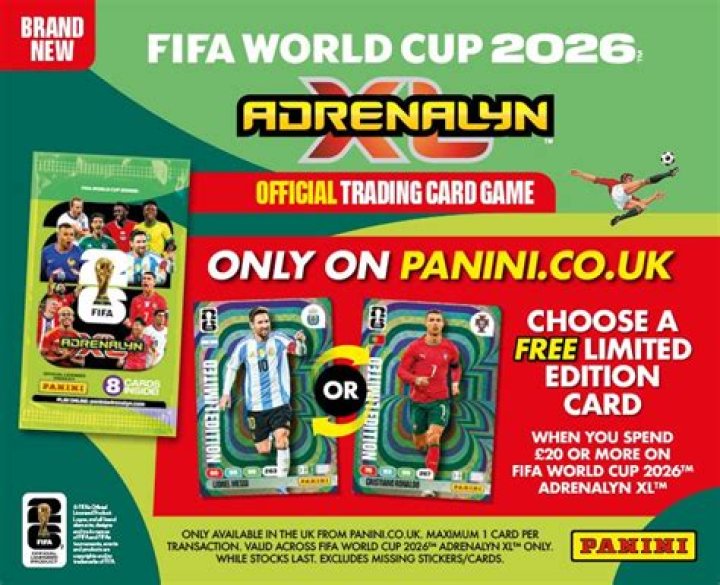 Pick up your FREE Panini Premier League 21/22 Adrenalyn XL Trading Cards in every copy of The Sun