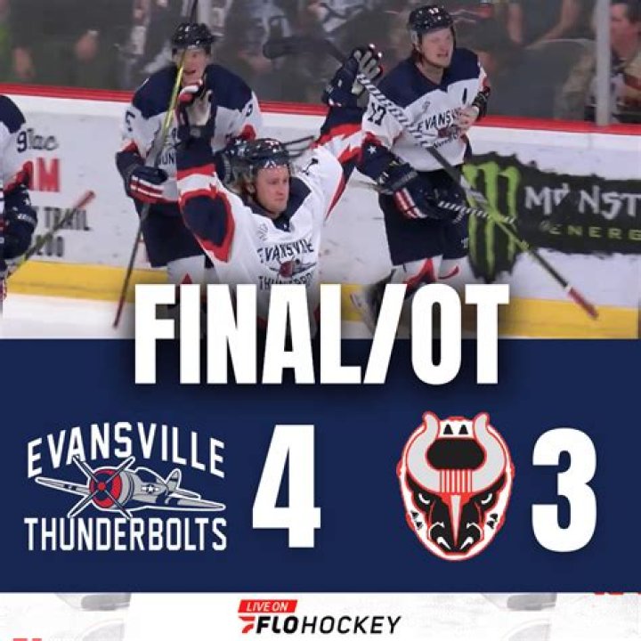 Quad City Storm strike down Evansville Thunderbolts 4-3