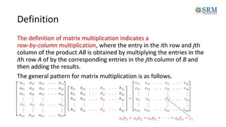 Review of Matrix Multiplication